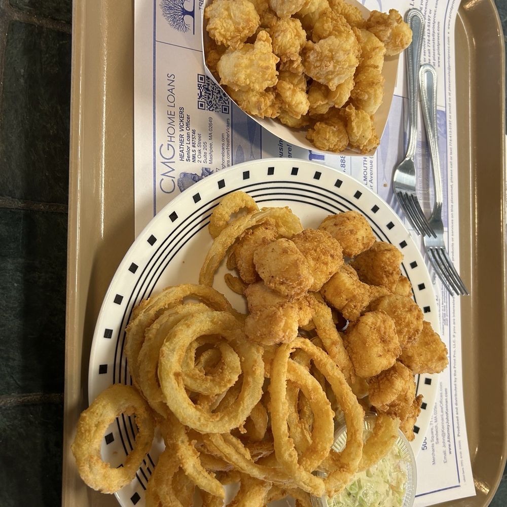 Seafood Sam's - Scallop plate, side order small popcorn shrimp tender fresh - Seafood Near Me - Sandwich, Massachusetts Seafood Sam's - Scallop plate, side order small popcorn shrimp tender fresh - Seafood Near Me - Sandwich, Massachusetts