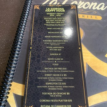 La Corona Bar & Grill - Happy hour menu - Sports Bars Near Me - Van Nuys, California La Corona Bar & Grill - Happy hour menu - Sports Bars Near Me - Van Nuys, California