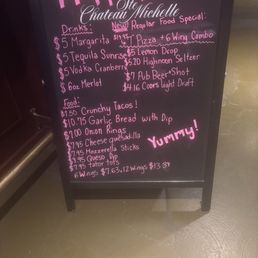 Their new happy hour menu from 3 to 6. Their new happy hour menu from 3 to 6.