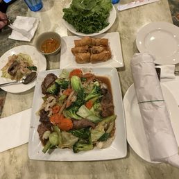 The food we ordered beef chow fun, egg rolls and Banh mi, all were really good! The food we ordered beef chow fun, egg rolls and Banh mi, all were really good!