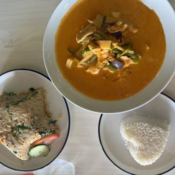 Thai Princess - 56. Red Curry with chicken  37. Thai Fried Rice with chicken - Thai Near Me - Bloomfield Township, Michigan