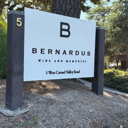 Bernardus Winery - Sign in front of Winery