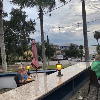 Pisces Rising - The view from our seat outside - Seafood Near Me - Mount Dora, Florida