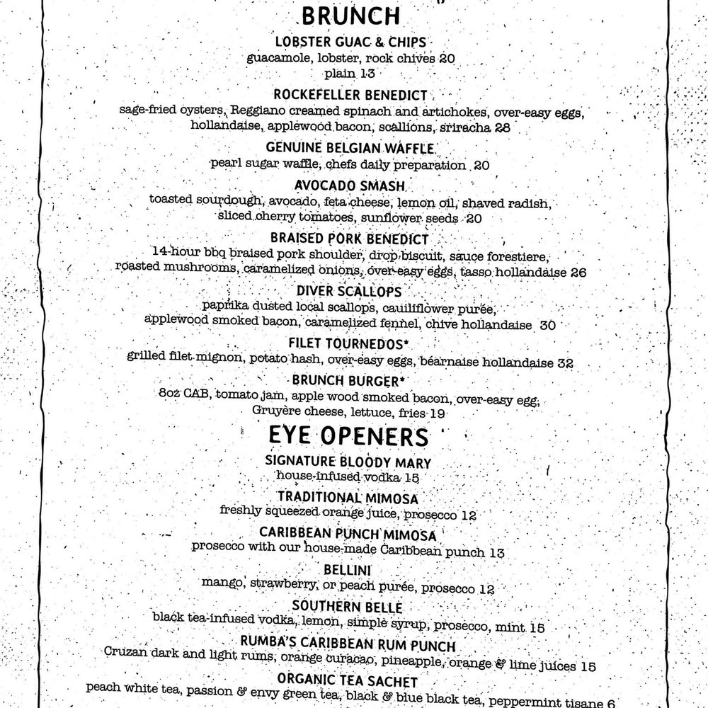 Cowfish - Brunch menu - New American Near Me - Hampton Bays, New York