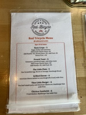 Menu photo 8 Red Bicycle Coffee & Crepes Franklin, TN Menu photo 8 Red Bicycle Coffee & Crepes Franklin, TN