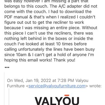 Valyou - Email in Jan to get my missing AC adapter... - Furniture Stores Near Me - Honolulu, Hawaii Valyou - Email in Jan to get my missing AC adapter... - Furniture Stores Near Me - Honolulu, Hawaii