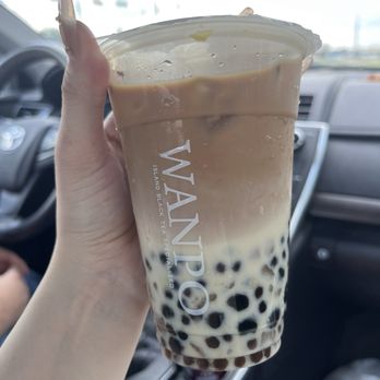 Wanpo Tea Shop - Tapioca Feast Black Tea Latte - Tea Rooms Near Me - Katy, Texas Wanpo Tea Shop - Tapioca Feast Black Tea Latte - Tea Rooms Near Me - Katy, Texas