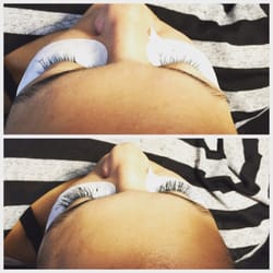 Hooked On Lashes - Full ellipse lashes on my client