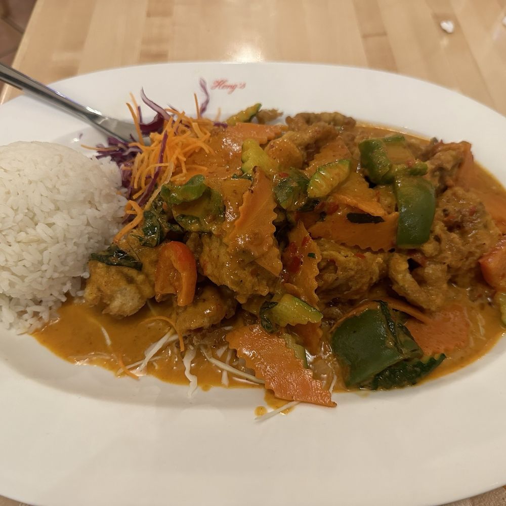 Heng's Thai Cuisine - Soft shell crab crab Penang curry again just different angle, level 4. - Thai Near Me - Springfield, Pennsylvania Heng's Thai Cuisine - Soft shell crab crab Penang curry again just different angle, level 4. - Thai Near Me - Springfield, Pennsylvania