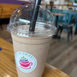 Chocolate shake with their premium ice cream - can't be beat