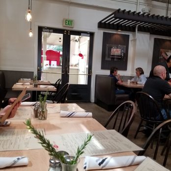 The Red Grape - Main dining room seating as well as doors to the patio seating. - Pizza Near Me - Sonoma, California The Red Grape - Main dining room seating as well as doors to the patio seating. - Pizza Near Me - Sonoma, California