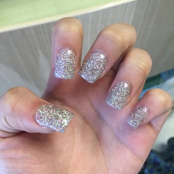 Herbal Essentials Nails Spa - Acrylic nails with color powder. - Nail Salons Near Me - Sugar Land, Texas