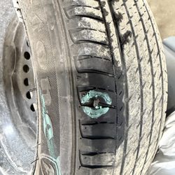 Routes Car & Truck Rental - Tire damaged by a nail and fixed by the customer instead of Routes and their mechanics