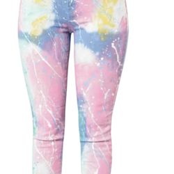 High Waist Stretch Candy Paint Jeans