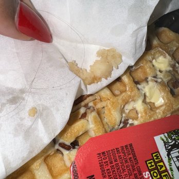 Waffle House - Thin Brown strand hair baked inside the pecan waffle - Breakfast & Brunch Near Me - Colorado Springs, Colorado Waffle House - Thin Brown strand hair baked inside the pecan waffle - Breakfast & Brunch Near Me - Colorado Springs, Colorado