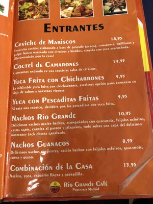 Menu photo 7 Rio Grande Café Madrid, M Menu photo 7 Rio Grande Café Madrid, M