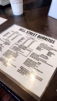 Menu photo 5 Bell Street Burritos Atlanta, GA