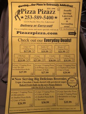 Menu photo 6 Pizza Pizazz Lakewood, WA