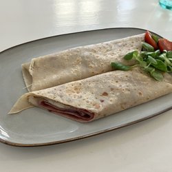 Crêperie U Kajetána - Galette w/ camembert, pickled pear, walnuts and cranberries