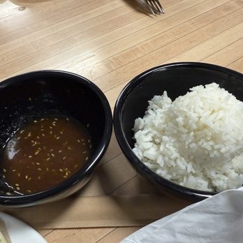 Aiea Bowl - Rice and sauce - Bowling Near Me - Aiea, Hawaii