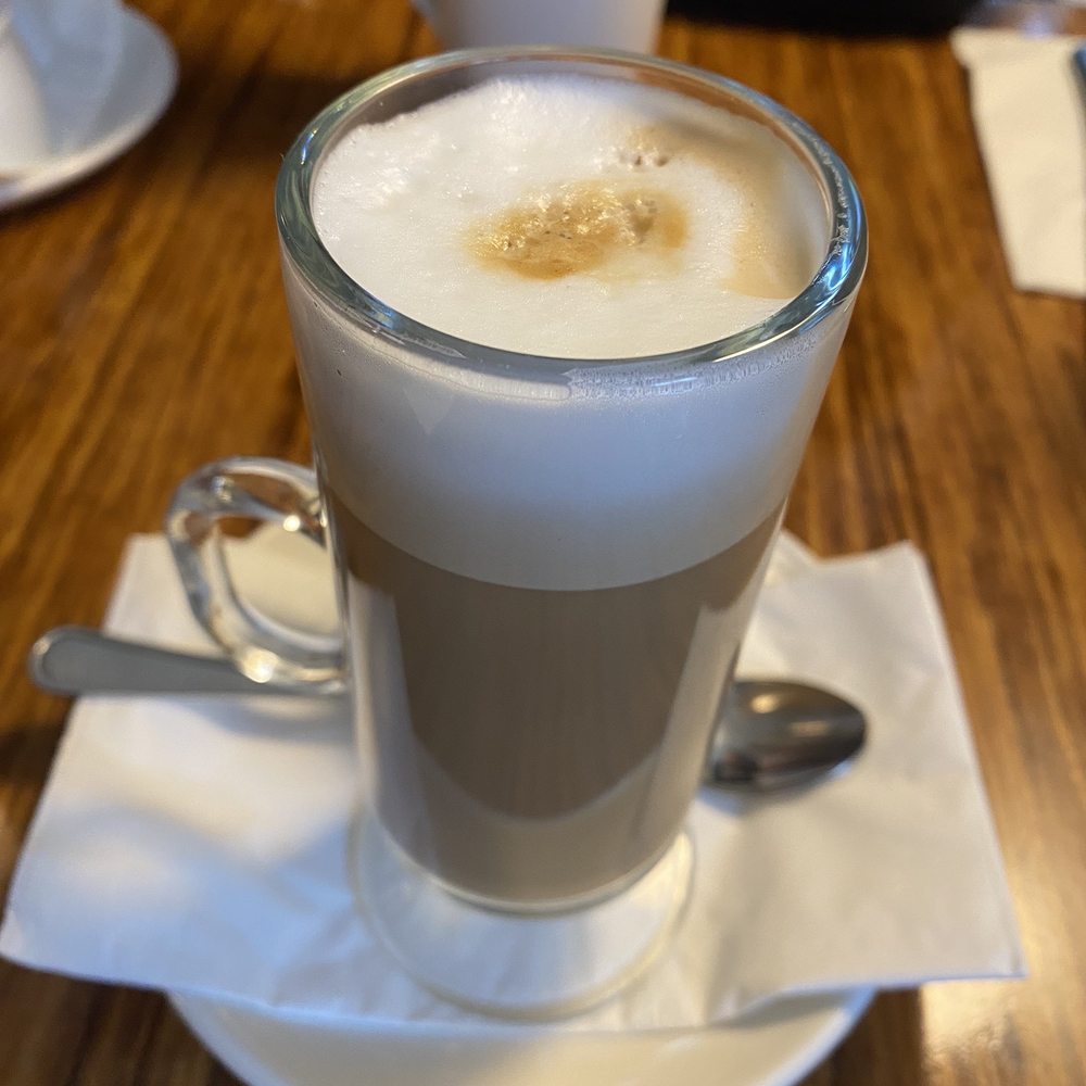 Latte with maple syrup Latte with maple syrup