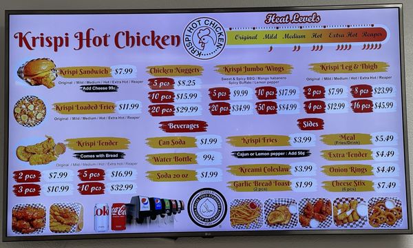 Menu photo 3 Krispi Hot Chicken Tustin, CA Menu photo 3 Krispi Hot Chicken Tustin, CA