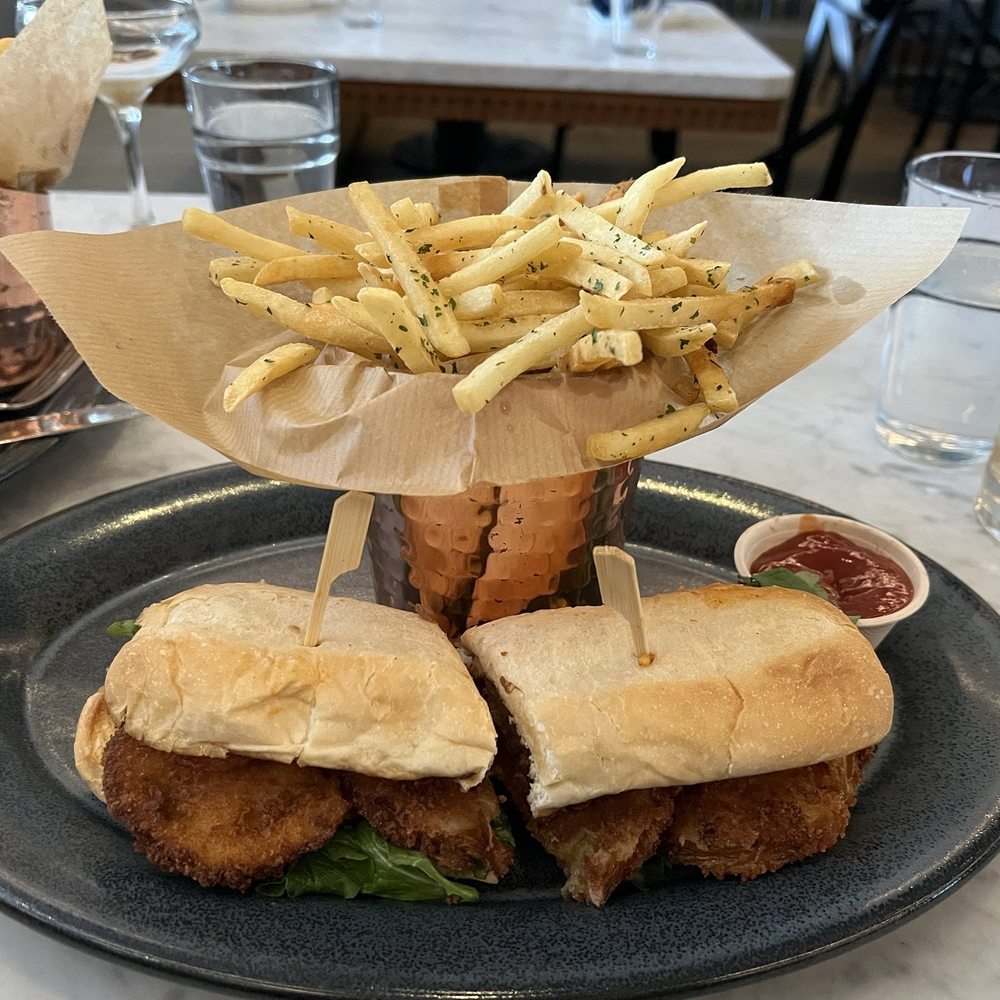 The Exchange - Fried tomato BLT - Salad Near Me - Asheville, North Carolina The Exchange - Fried tomato BLT - Salad Near Me - Asheville, North Carolina