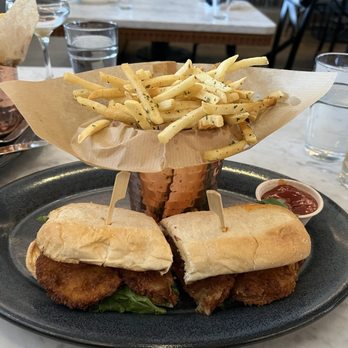 The Exchange - Fried tomato BLT - Salad Near Me - Asheville, North Carolina The Exchange - Fried tomato BLT - Salad Near Me - Asheville, North Carolina
