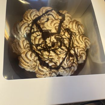 La Patisserie Normande - Brownie cake with merengue frosting. What a delightful treat. I thought it was great, and I don't even like chocolate. - Cafes Near Me - Windham, New York La Patisserie Normande - Brownie cake with merengue frosting. What a delightful treat. I thought it was great, and I don't even like chocolate. - Cafes Near Me - Windham, New York