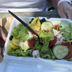 The Whole Darn Thing - Seafood Sub made into a salad