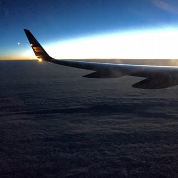 Icelandair - Sunrise over the Atlantic as we approached Iceland - Airlines Near Me - Denver, Colorado