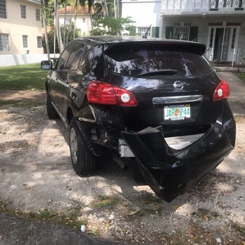 Auto Sport International - Before- hit and run damage to my bumper - Body Shops Near Me - Miami, Florida Auto Sport International - Before- hit and run damage to my bumper - Body Shops Near Me - Miami, Florida