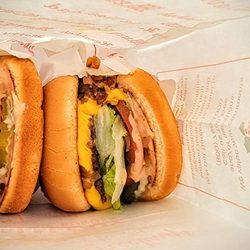In-N-Out Burger - Classic animal style cheeseburgers at In N Out Burger Rialto California !