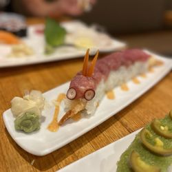 Akai Hana - Red Dragon Roll was my favorite of the evening. The tempura was out of this world!