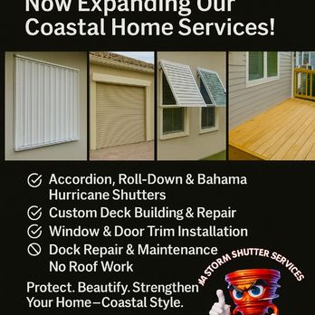JM Storm Shutter Services - Shutters Near Me - Carrabelle, Florida