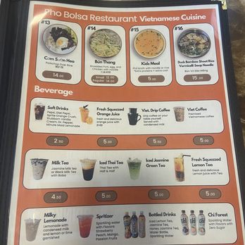 Pho Bolsa - menu - Vietnamese Near Me - Sacramento, California Pho Bolsa - menu - Vietnamese Near Me - Sacramento, California