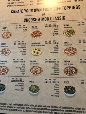 Menu photo 1 MOD Pizza Federal Way, WA