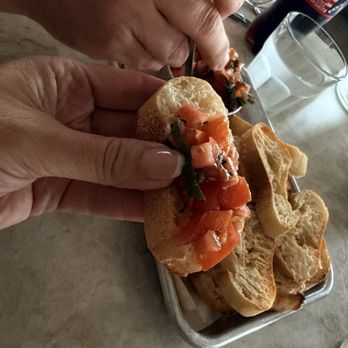 Rocco's - Bruschetta. Super flavorful with loads of garlic and balsamic. The bread is perfect to scoop it up. - Italian Near Me - Houston, Texas Rocco's - Bruschetta. Super flavorful with loads of garlic and balsamic. The bread is perfect to scoop it up. - Italian Near Me - Houston, Texas