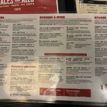 Aces & Ales - Food menu - Sports Bars Near Me - Las Vegas, Nevada Aces & Ales - Food menu - Sports Bars Near Me - Las Vegas, Nevada