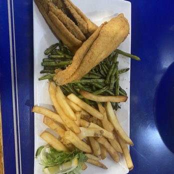 Wicker's Crab Pot - Flounder, Green Beans, and French Fries - Seafood Near Me - Chesapeake, Virginia Wicker's Crab Pot - Flounder, Green Beans, and French Fries - Seafood Near Me - Chesapeake, Virginia
