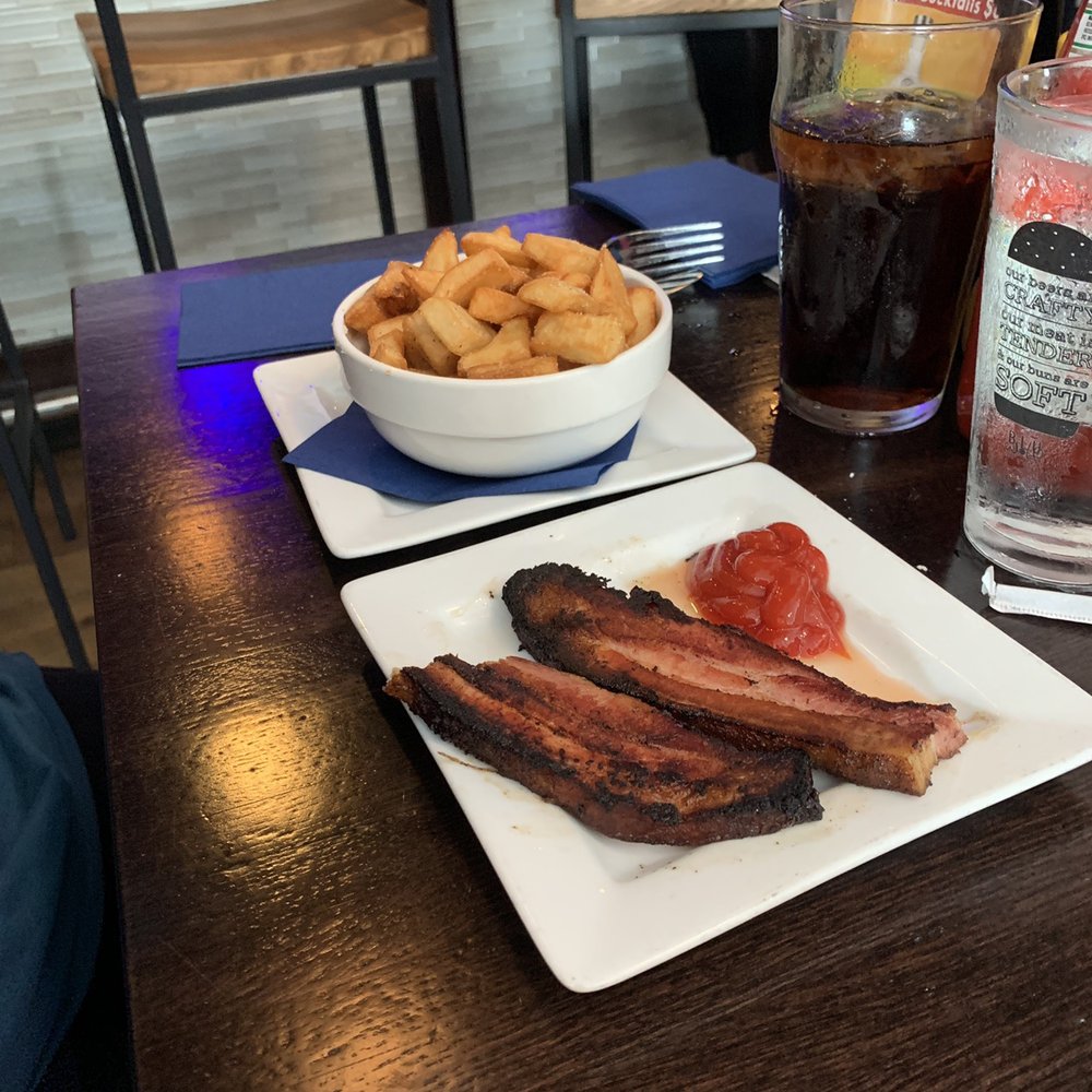 Home fries and bacon