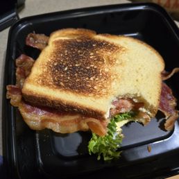 BLT.  Bacon not done