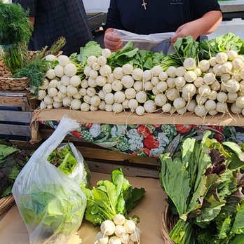 Corrales Growers Market - Tiny turnips and greens. - Farmers Market Near Me - Corrales, New Mexico