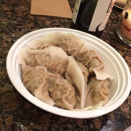 Steamed dumplings. Meaty!