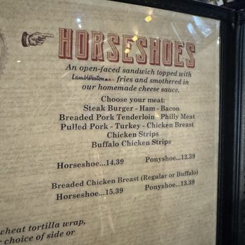 Abe's Hideout - Horseshoe Choices - American Near Me - Springfield, Illinois