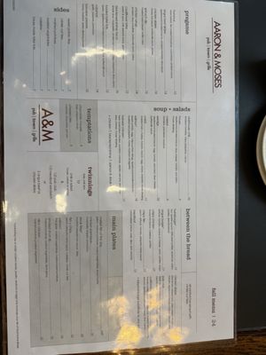Menu photo 1 Aaron & Moses Twinsburg, OH Menu photo 1 Aaron & Moses Twinsburg, OH