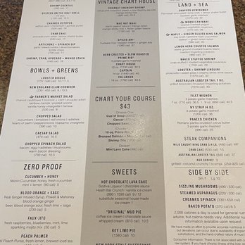 Chart House - Menu - Seafood Near Me - Jacksonville, Florida Chart House - Menu - Seafood Near Me - Jacksonville, Florida