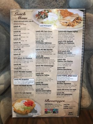 Menu photo 8 El Beso Bargersville, IN