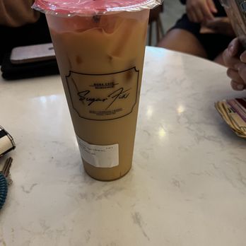 Sugar Fix Boba cafe - ginger milk tea- spicy but good! - Juice Bars & Smoothies Near Me - Los Angeles, California