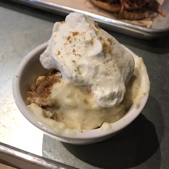 Ten50 BBQ - Banana pudding. Sorry, I had to put my socks back on because they got knocked off. - Barbeque Near Me - Richardson, Texas Ten50 BBQ - Banana pudding. Sorry, I had to put my socks back on because they got knocked off. - Barbeque Near Me - Richardson, Texas